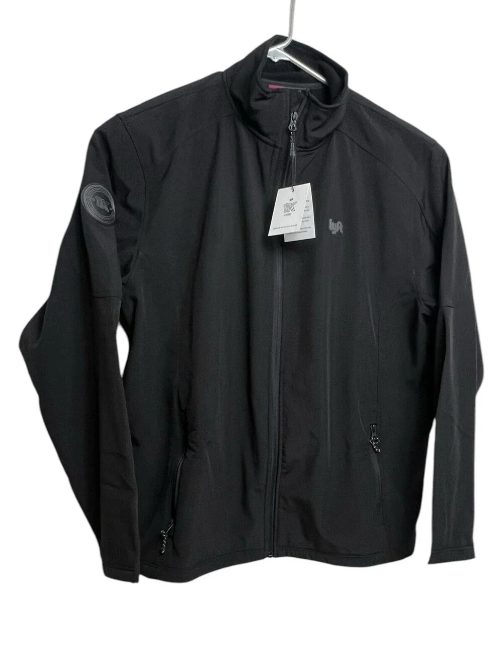 Lyft 1K Rides Men 2XL Softshell DriverJacket Fleece Lined Black Limited Edition